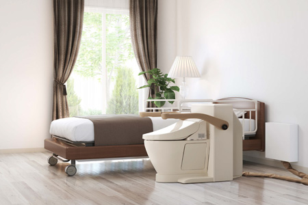 居室設置型移動式水洗トイレ