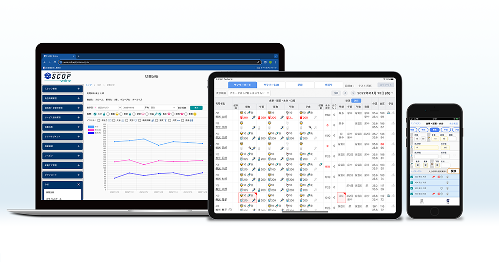 介護事業所向け介護ソフトSCOP（スコップ）